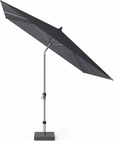 Platinum Sun & Shade - Middenstokparasol - Riva - 250x250cm - Zwart - Kantelbaar - Easy-up draaisysteem - 96% UV protectie