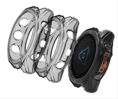 Allecto - Hoesje - Schokbestendig - Zacht TPU - Zwart - Compatibel met fenix 8 43 mm - Duurzaam en stijlvol - Bescherming voor jouw smartwatch