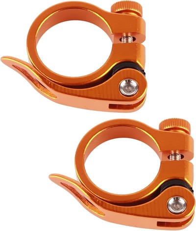 Fietszadelklem - Zadelpenklem - Zadelhoogte Verstellen - Quick Release Mechanisme - 35 mm - Goud
