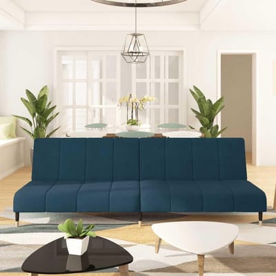 Slaapbank - Bankbed - Logés Ontvangen - 2-in-1 functie - 200 cm - Blauw
