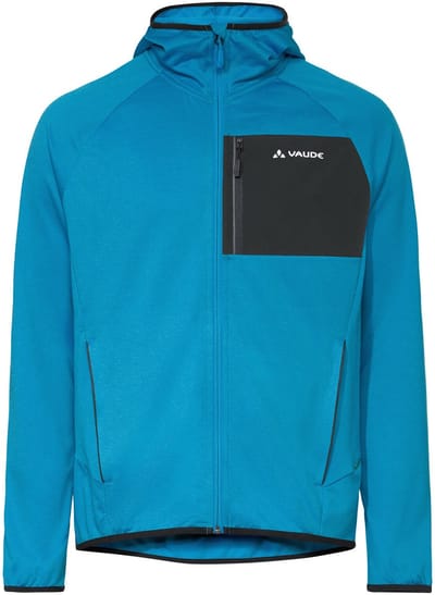 VAUDE Tekoa Fleece Jas II, Fleece Jas, Heren Outdoor Sportjassen, Niet Waterdicht, Niet Winddicht, Capuchon, Slim Fit