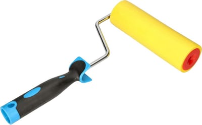 Behang Aandrukroller 180 mm met Rubberen Rol en Kunststof Handvat voor Naadloos Behangen