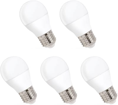Spectrum LED Kogellamp E27 8W - 230V - 730 Lumen - 6000K Koud wit - Helder daglicht - Energiezuinig - 5 stuks