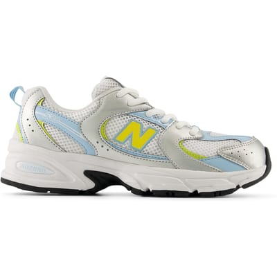New Balance Grade Girls 530 Lace Light Silver Metallic Taglia: 37 | Scarpe Sportive Outlet | Unisex | Grigio