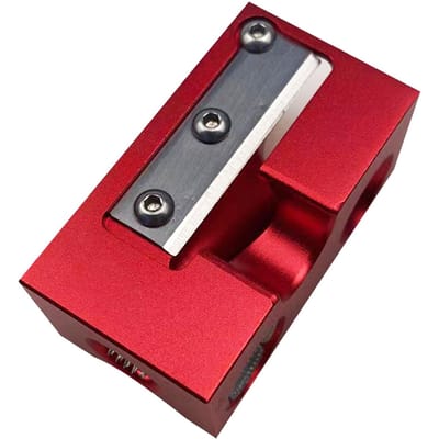 8 In 1 Aluminium Pool Keu Tip Reparatie Tool Biljart Keu Stok Tip Tool voor het Vormgeven van Keu Tips rood