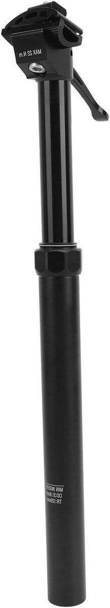 Fietszadelpen - Verstelbare Zadelbuis - Comfortabel Fietsen - Hydraulisch Vergrendelbaar - 31.6 mm - Zwart