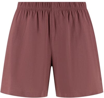 Yumeko pyjama shorts dames jersey evening roze s