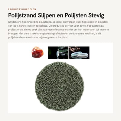 Dailygoods- Polijstzand - Slijpen/Polijsten - Hoogwaardig Materiaal - Lichtgewicht/Draagbaar - Duurzaam - Compact Formaat - Schuurmiddel