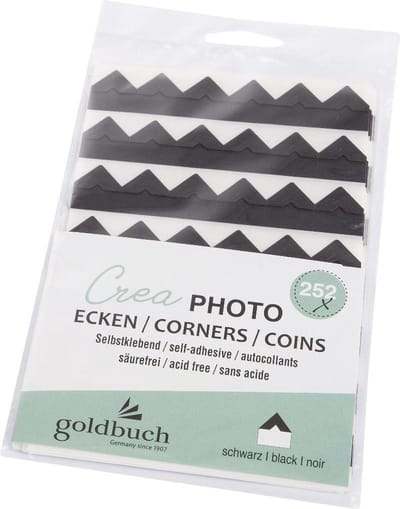 Goldbuch - Fotohoeken Crea - Zwart
