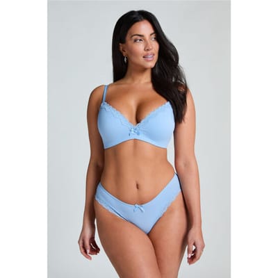 Hunkemöller Dames Lingerie Brazilian Lola - Blauw - maat XS