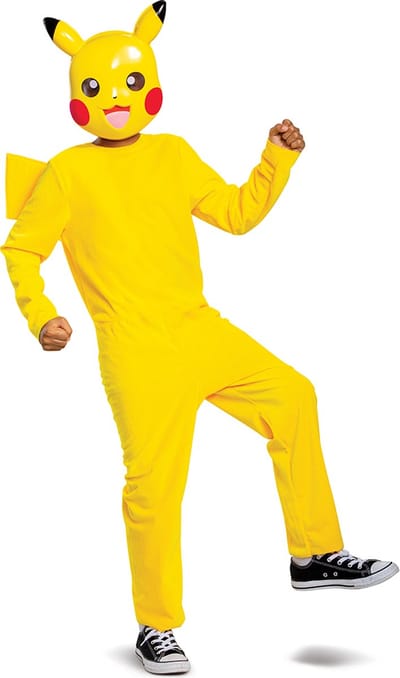 POKÉMON, Pikachu kostuum Classic, Maat M (7-8 jaar)