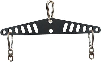 Kabel T-bar Handvat - Roei Handvat - Kracht Training - Stevige Ijzeren Structuur - 38 cm - Zwart