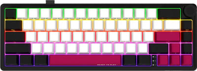 Lorgar Pro Serie - Draadloos Gaming Toetsenbord - 65% Mechanisch - Czarno Czerwona - EN Layout