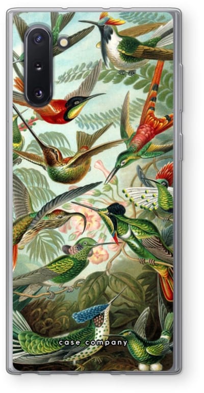 Case Company® - Hoesje geschikt voor Samsung Galaxy Note 10 hoesje - Haeckel Trochilidae - Soft Cover Telefoonhoesje - Bescherming aan alle Kanten en Schermrand
