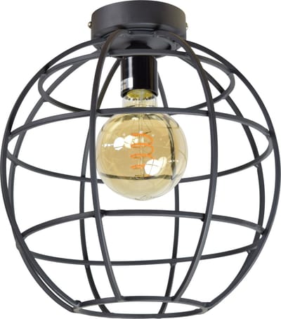 Urban Interiors Globe Large Plafondlamp Zwart - Metaal - Ø28