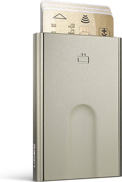 Ogon Designs Slider Pasjeshouder - 6 pasjes - Aluminium Creditcardhouder - RFID Anti-Skim - Cactus Groen
