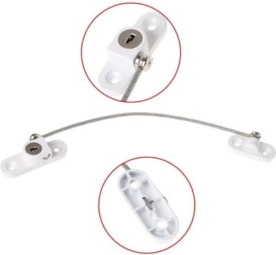 WiseGoods Raamslot - Veiligheidsslot - Kinderslot Raam Slot - Raambeveiliging Kind - Raambegrenzer - Window Lock - 2 stuks
