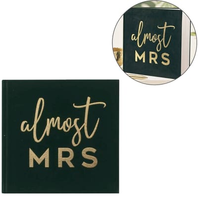Ginger Ray - Ginger Ray - Bridal Shower - Gastenboek Green Velvet Almost MRS