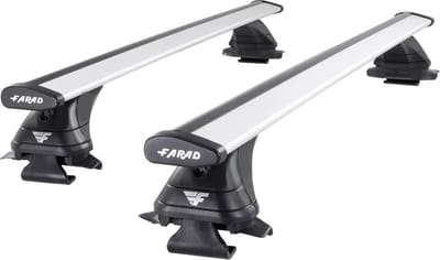 Dakdragers geschikt voor Fiat Fiorino 4 vanaf 2007 open dakrailing - Aluminium - Hoog laadvermogen 100kg - Wingbar Zilver - Merk Farad