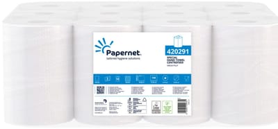 Papernet 420291 papieren handdoek 158 vel Cellulose Wit 60 m