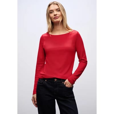 Basic shirt met lange mouwen