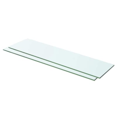 vidaXL - Schappen - 2 - st - 60x12 - cm - glas - transparant