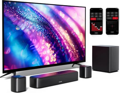 Soundbar - Soundbars - Soundbars voor TV - Soundbar met Subwoofer - Luidspreker - 250W - met 2 Surround Speakers