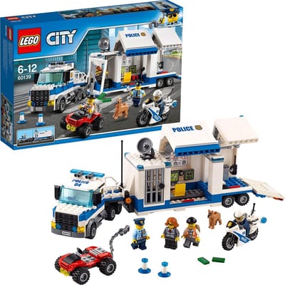 LEGO 60139 City Police Mobiele Commandocentrale, Politie Speelgoed met Vrachtwagen voor Kinderen van 6 Jaar en Ouder