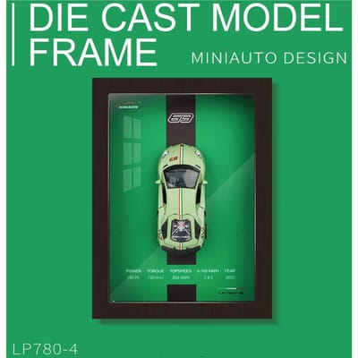1:32 Po Frame Versie Legering Metaal Sportwagen Model Simulatie Racewagen Model 3D Hangend Schilderen Kinder Speelgoed Cadeaus Decoratie