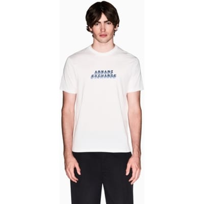 Armani Exchange Xm002779_af10358 T-shirt Met Korte Mouwen Wit S Man