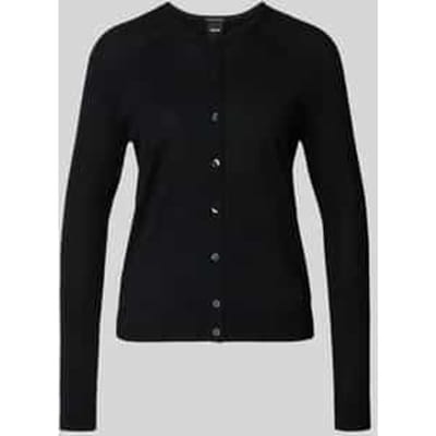 Regular fit gebreid jack van zuivere scheerwol, model 'FONAMI'