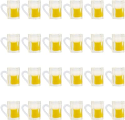 MTTProducts - Mini Mug Shot Glasses - Miniaturen - Decoratieve accessoires - Transparant - Imitatie drinkglazen - Voor volwassenen - 24 stuks