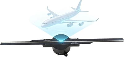 3D Hologram Projector met Wi-Fi en 4 Bladen voor Winkelreclame, Bedrijfspresentaties en Evenementen - 16.5 Inch Scherm, 2000 x 224 Resolutie
