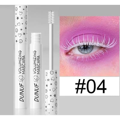 Kleurrijke Krulmascara Podium Make-up Waterdicht Groene Mascara Crème Blauw Paars Krullend Verlengend Sneldrogend Wimper Make-up wit
