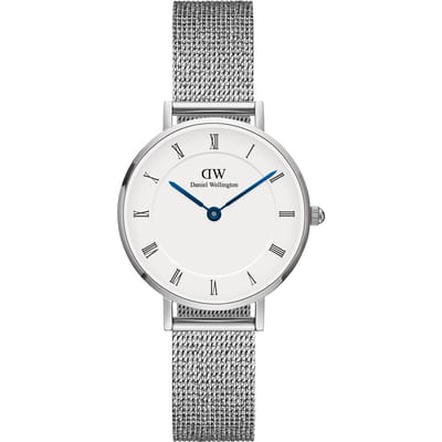 Daniel Wellington DW Watch Petite Roman Numerals Sterling 28mm Silver