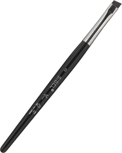 SIBEL - Vegan Make-Up Brush - Eyes Eyebrow - Wenkbrauw Brush - Slanted - Schuine Top - Maat 3