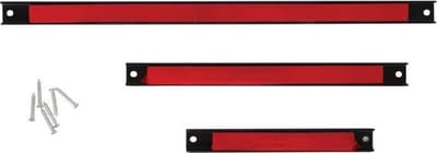 Toolland Gereedschapshouder, magnetisch, set, 3 stuks, staal, rood/zwart
