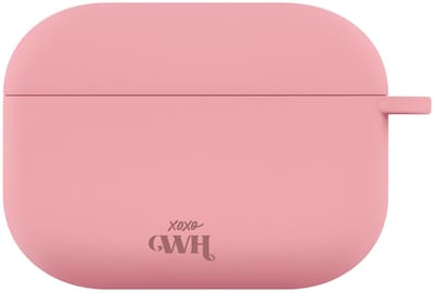 xoxo Wildhearts siliconen hoesje geschikt voor AirPods Pro (2) - Silicone Case (Roze) - Beschermhoes met clip - Optimale bescherming - Roze