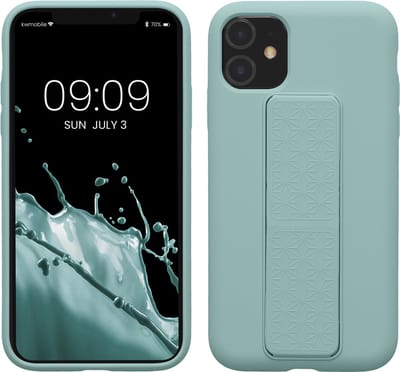 kwmobile back cover voor smartphone - geschikt voor Apple iPhone 11 - 1x beschermhoesje van kunststof - In mintgroen