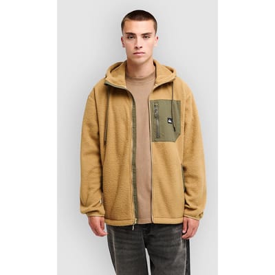Quiksilver Clean Coast Fleece Jas bruin