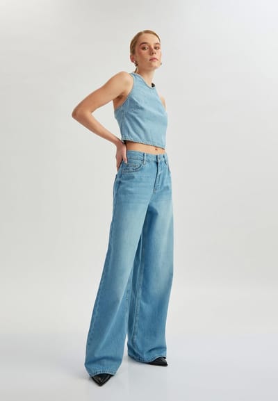 Denim Brede pijpen Regular-fit-Jeans