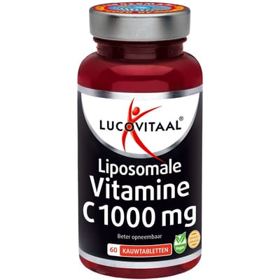 Lucovitaal Vegan Vitamine C 1000 mg met Hoge Opneembaarheid 60 Kauwtabletten