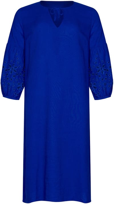 Pastunette Jurk Cobalt Sea - Linnen/Viscose - Blauw - Maat 36