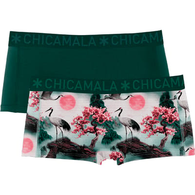 Chicamala – Boxershort Meisjes – 2 Pack – Normale Lengte – Onderbroek Meisjes – Kinderkleding – Meisjes Ondergoed – 95% Katoen – Meisjeskleding