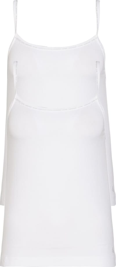 Calvin Klein dames ONE Cotton spaghetti tops (2-pack) - wit