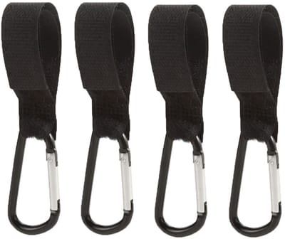 Multifunctionele Kinderwagenhaken - Set van 4 Universele Haken voor Luiertassen en Boodschappen
