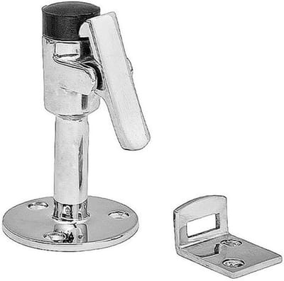 Deurstop RVS - Deurhouder Muurvast - Beschermen Deuren - Zoutwaterbestendig - 8 x 8 x 6 cm - Zilver