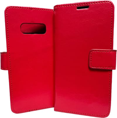Portemonnee Book Case Hoesje Geschikt voor: Samsung Galaxy S10 - rood