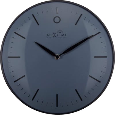 NeXtime - Design Wandklok - Radio controlled - Zwart - 30cm - Glamour Small RCC (DCF)