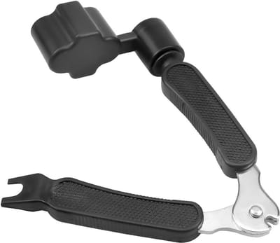 Ergonomische 3-in-1 Gitaar Snaren Winder en Cutter, Multifunctioneel Gereedschap voor Onderhoud en Reparatie van Muziekinstrumenten, Lichtgewicht en Duurzaam Ontwerp